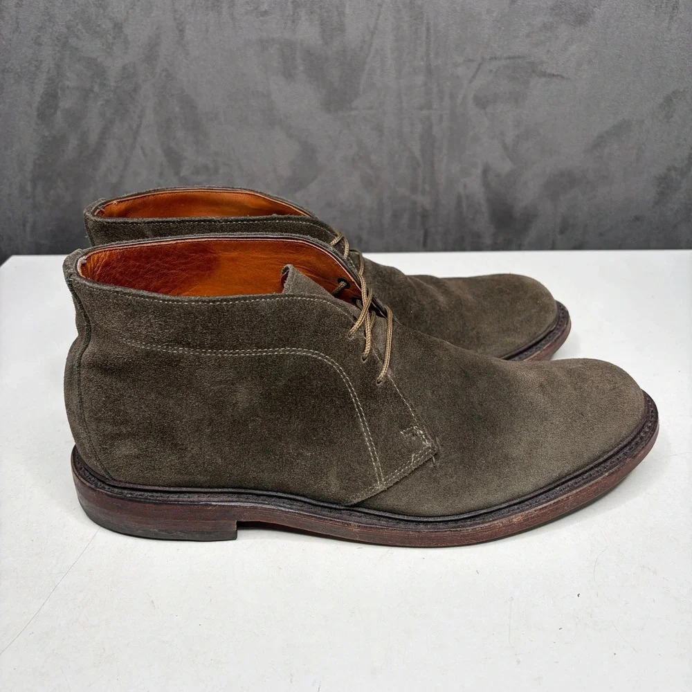 Allen Edmonds Dundee 2.0 Chukka Boots Mens 10 D Brown Suede Goodyear Welt USA